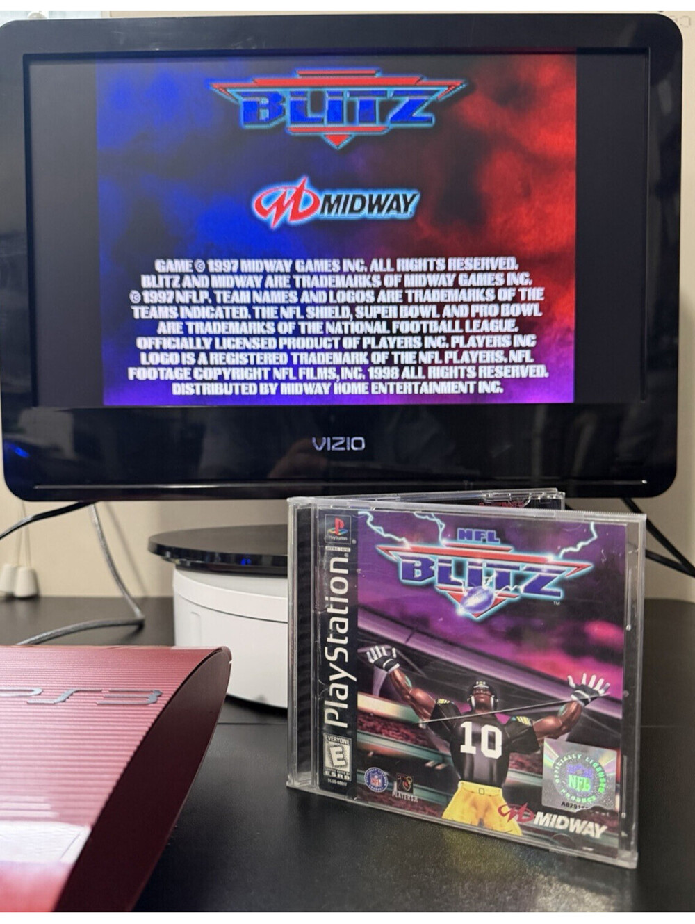 NFL Blitz (Sony PlayStation 1, 1998) CIB Complete TESTED Black Label PS1 Midway